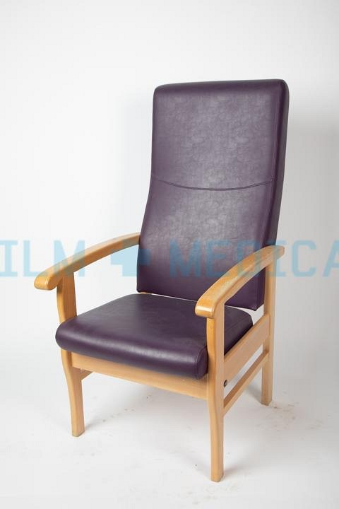 Visitor Chair High Back in Purple
